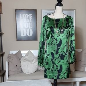 BCBG MAXAZRIA Green and Black Dress (XS)